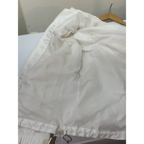 Land's End Rain Jacket Windbreaker White Size S 6-8 - Picture 6 of 14